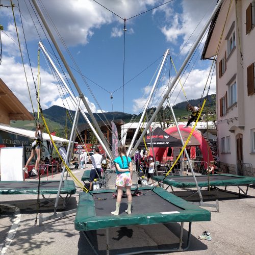 Bungee Trampoiln ca.10x10m Eventspiele, Spieleverleih Südtirol Gerryland (1)