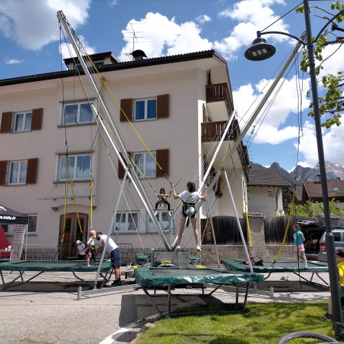 Bungee Trampoiln ca.10x10m Eventspiele, Spieleverleih Südtirol Gerryland (2)