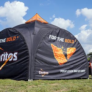 Domezelt, Kuppelzelt 5 Meter, 6 Meter, personalisiert mit Druck, Werbeauftritt Messe,Südtirol Gerryland, Italien Italia (5)
