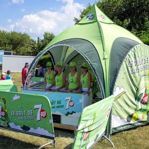 Domezelt, Kuppelzelt 5 Meter, 6 Meter, personalisiert mit Druck, Werbeauftritt Messe,Südtirol Gerryland, Italien Italia (6)