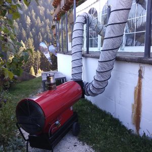 Verleih Hiezkanone mit doppelschlauch