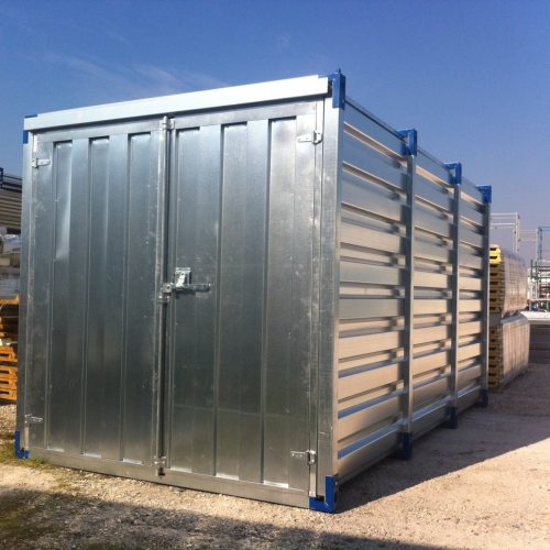Lagerbox Verzinkte Box Container Verkeuf Verleih, zum Selbstaufbau Gerryland Südtirol Aussenansicht (1)