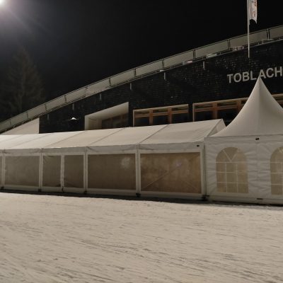 Zelteverleih Tour de Ski Nordic Arena Toblach